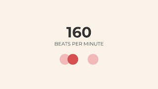 15 Minute Metronome 160 BPM Steady Beat for HighSpeed Practice [upl. by Animas]