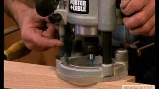 Woodworking Tips Routers  Making Mortises Using a Plunge Router [upl. by Nillek]