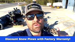 Discounted SnowEx RDV Snow Plow with Factory Warranty Deep Discounts on Used and New Plows [upl. by Tonye407]