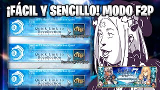 ¡RECOLLECTION QUEST LB5 OLYMPUS ¿CÓMO COMPLETARLAS MODO F2P  FATE GRAND ORDER [upl. by Ahsiet]