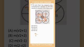 Diameter of circle enclosed by four other Circles [upl. by Ula]