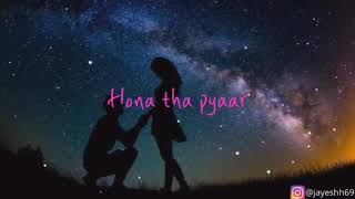 Hona tha pyaar  Atif Aslam  Official Karaoke instrumental [upl. by Leeke]