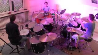 Jesper Kohnert Melvin Reintsch und Robin Teuber spielen eine DrumsetSession [upl. by Lilas]