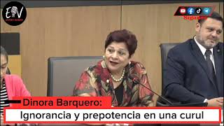 Entre Voces  Dinorah Barquero Ignorancia y prepotencia en una curul [upl. by Donia]