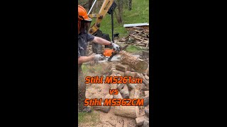 Stihl MS261 C M vs MS362 C M Bucking Firewood Shorts [upl. by Mcquoid]