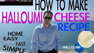 DIY How To Make Halloumi Homemade Cheese AWESOME Recipe COWBOYDIYCOM [upl. by Elston624]