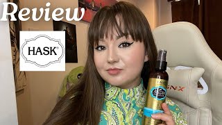 HASK Argan Oil 5in1 Leave In Conditioner Spray  Review 🤍 [upl. by Dev]