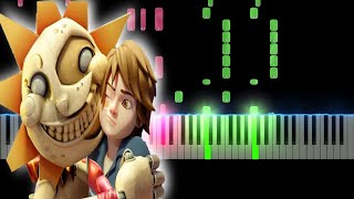 Best Friend  FNAF SECURITY BREACH SONG Piano Tutorial [upl. by Tirrell]