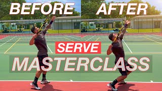 Tennis Serve Masterclass  35 NTRP Lesson [upl. by Alleroif400]