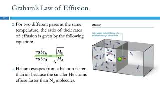 69 Mean Free Path Diffusion amp Effusion of Gases [upl. by Aisek]