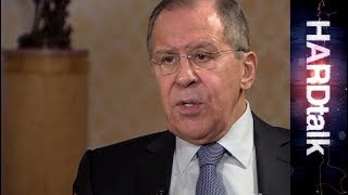 Russias Foreign Minister Sergey Lavrov  BBC HARDtalk rushes [upl. by Wadesworth]