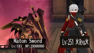 Toram OnlineSolo Katana Vs Maton Sword Ultimate [upl. by Nahsor]