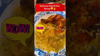 Weekend Special😱🔥Delicious Mandi Rice Recipe😋🔥shorts food youtubeshorts asmr [upl. by Romonda259]