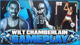 PINK DIAMOND WILT CHAMBERLAIN GAMEPLAY JUST AS GOOD AS THE GALAXY OPAL NBA 2K19 MYTEAM [upl. by Branscum317]