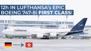 TRIPREPORT  Lufthansa FIRST CLASS  Frankfurt  Hong Kong  Boeing 7478i [upl. by Iny]