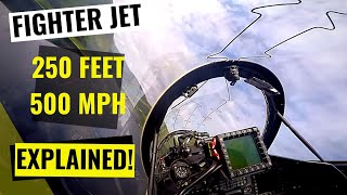 Low Level IN COCKPIT  EXPLAINED by the RAF Instructor Pilot [upl. by Malva367]