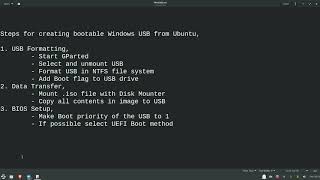 Create a Bootable Windows 10 USB in Linux without using WoeUSB [upl. by Wendin733]