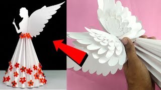 How To Make Paper Angel For Christmas  DIY Christmas Angel With Paper  Christmas Angel With Paper [upl. by Evyn]