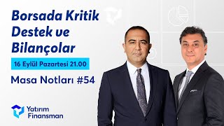 Masa Notları 54 I Borsada Kritik Destek ve Bilançolar [upl. by Dinin]