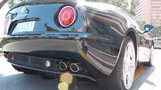 Alfa 8C Competizione start up  combo drive by in Monaco [upl. by Cheyney]