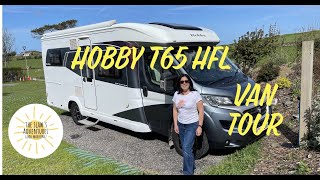 Van tour of our Hobby Optima Deluxe T65 HFL [upl. by Bena]