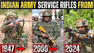 Indian Army Service Rifles From 1947 To Present  Insas TAR 21 AK  Hindi [upl. by Iormina]