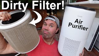 How To Clean Air Purifier Filters HEPA  Levoit [upl. by Nnaaihtnyc]