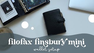 how im using my filofax as a wallet  filofax finsbury mini wallet setup ☺︎ [upl. by Shifra]