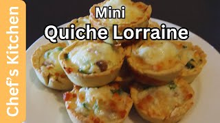 Quiche Lorraine chefmaster originalauthentic recipe French tart with filling cream egg with etc [upl. by Xerxes70]