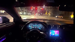 POV LATE NIGHT CITY DRIVE 1AM PT2 12 [upl. by Otit]