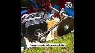 Mini hydro electrical Generator electricity Hydroelectricity hydropowerplant [upl. by Isied]