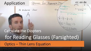 Calculating Diopters for Reading Glasses [upl. by Jemimah]