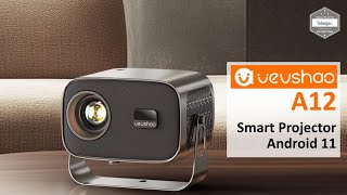 VEVSHOA A12 Projector Android  Mini vidéoprojecteur Android 11 avec Wifi amp BT  Unboxing [upl. by Aihsitan845]