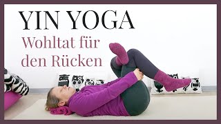 Yin Yoga bei Ischias Beschwerden  Rückenschmerzen lindern im unteren Rücken  55 min [upl. by Levitt]