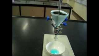 Crystallisation 1  Copper II Oxide and Dilute Sulphuric Acid [upl. by Lewin590]