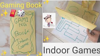 3 paper games in a bookhow to make cute gaming bookdiy easy and funny paper craft ideapaper toys [upl. by Nirrad]