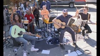 EXCLUSIVE Gorillaz Street Performance of quotHumilityquot [upl. by Sal415]