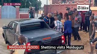 Maiduguri Flood Shettima visits Maiduguri [upl. by Willard]