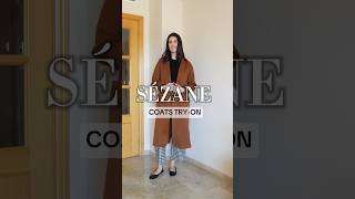 SEZANE Coats TryOn sezane sezanehaul [upl. by Yarazed]