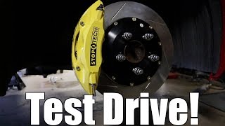 Stoptech Big Brake Kit Street Test and Install Notes [upl. by Airotcivairam]