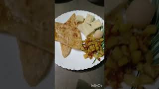 Porota sathe alu vaja r misti 😋 [upl. by Namron]