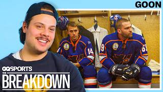 Toronto Maple Leafs Auston Matthews Breaks Down Hockey In Movies  GQ Sports [upl. by Anada]