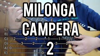 Tutorial  Milonga Campera 2  Tablatura  Acordes [upl. by Bryn]