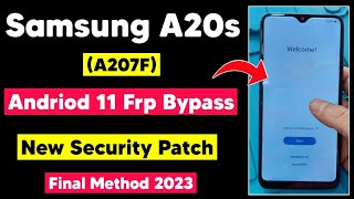 Samsung A20s A207F Android 11 Frp Bypass  Google Account Remove A20s Without PC  New Method 2023 [upl. by Christabella]