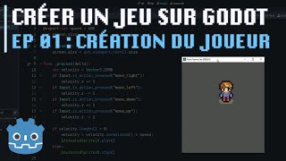 Créer son premier jeu vidéo facilement sur Godot EP 1  Création du projet et du personnage [upl. by Aidam664]