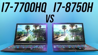 Intel i78750H vs i77700HQ  Laptop CPU Comparison and Benchmarks [upl. by Adnaw211]