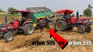 mahindra arjun 555 mitti se bhari trolley palti kha gayi  jcb mashin se sidhi kari [upl. by Charmine]