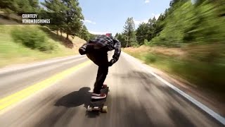 Colorado longboarder reaches 70mph YouTube video captures Boulder mans need for speed [upl. by Ecyarg]