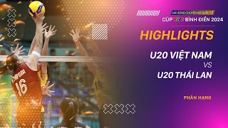 HIGHLIGHTS  U20 VIỆT NAM  U20 THÁI LAN  Giải bóng chuyền nữ quốc tế VTV9 Bình Điền 2024 [upl. by Rojas556]