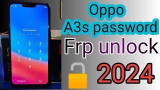 Oppo A3S CPH1803 password  pattern frp lock reset Unlock 2024 with Unlocktool [upl. by Clari]